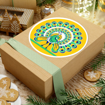 Badge of Burma 1939-1948 (Myanmar) (Coat of Arms) STICKER Vinyl Kiss-Cut Decal