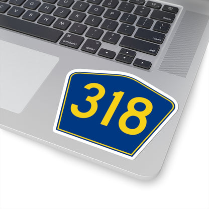 PR secondary 318 (Puerto Rico) (Road Sign) STICKER Vinyl Kiss-Cut Decal