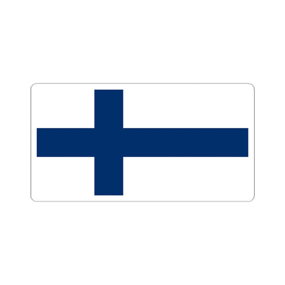 Flag of Finland 1-2 (Finland) STICKER Vinyl Kiss-Cut Decal