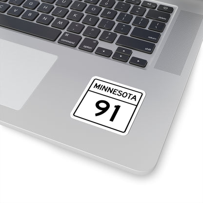 MN-91 1948 (Minnesota) (Road Sign) STICKER Vinyl Kiss-Cut Decal