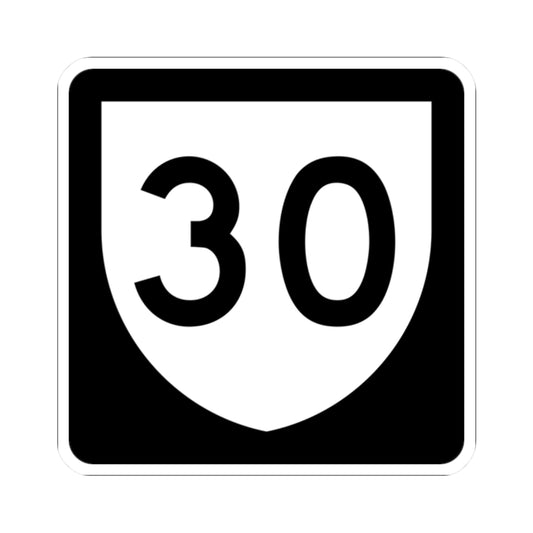 PR urban primary 30 (Puerto Rico) (Road Sign) STICKER Vinyl Kiss-Cut Decal