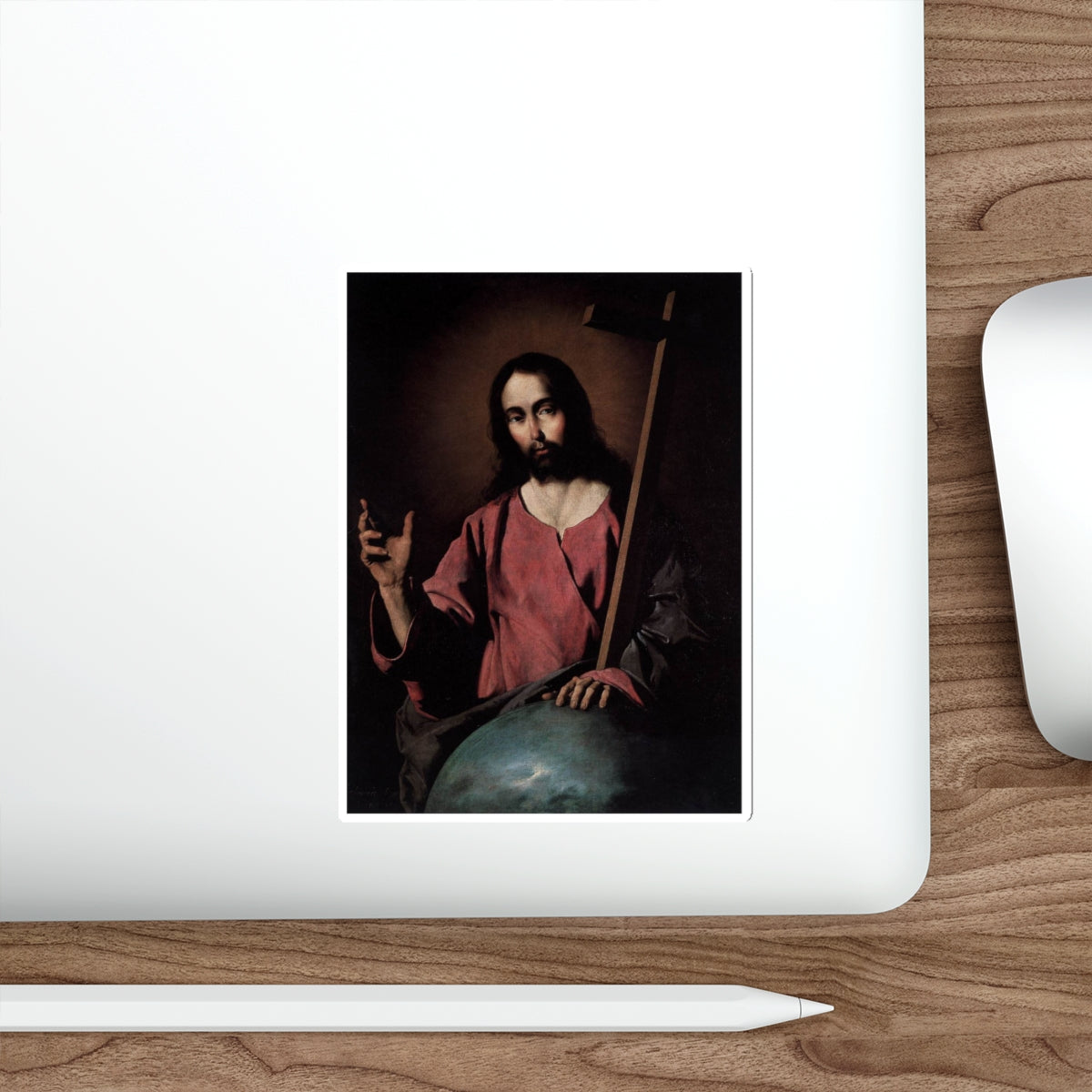 ZURBARAN, Francisco de - Christ Blessing (Artwork) STICKER Vinyl Die-Cut Decal