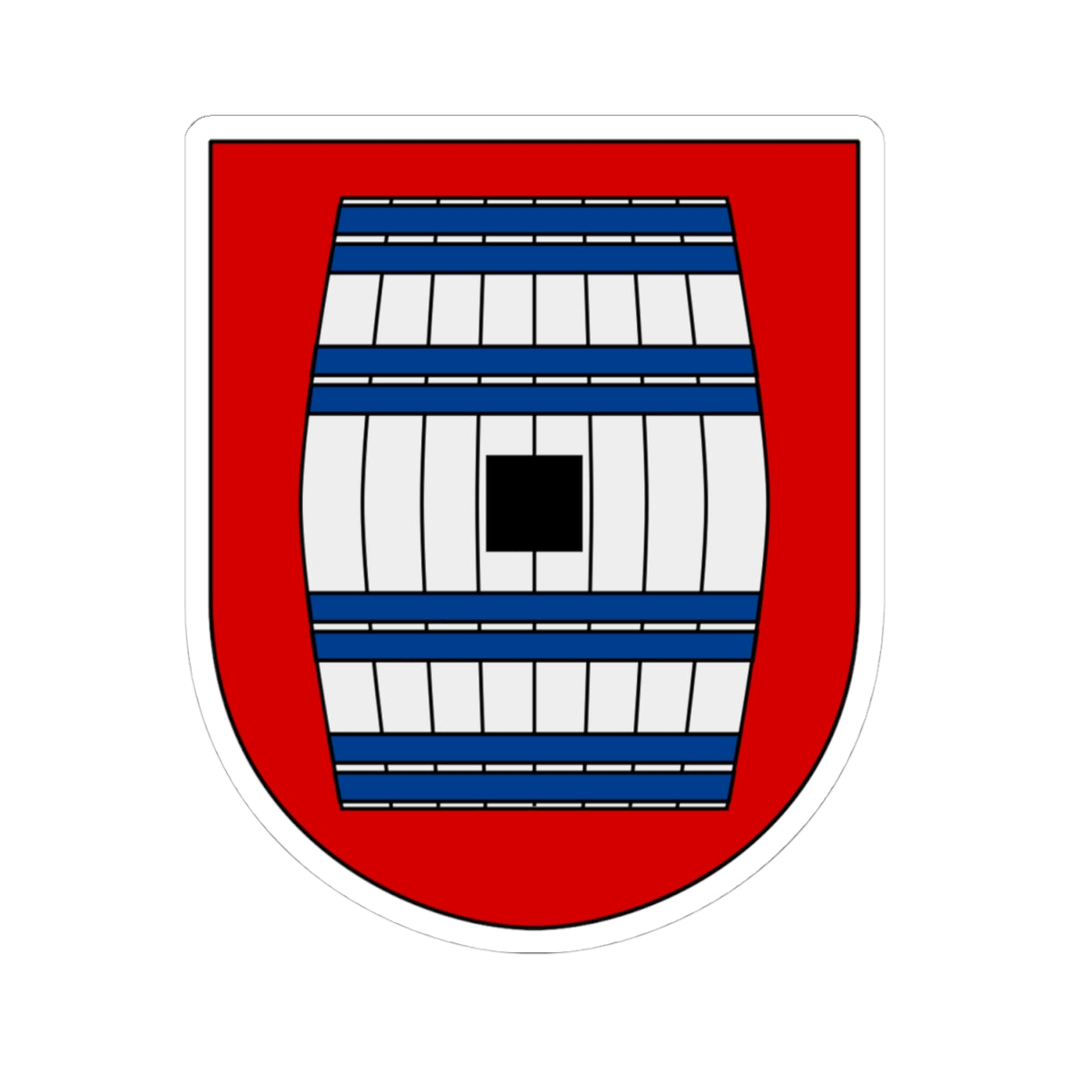 Tönnersjö vapen (Sweden) (Coat of Arms) STICKER Vinyl Kiss-Cut Decal