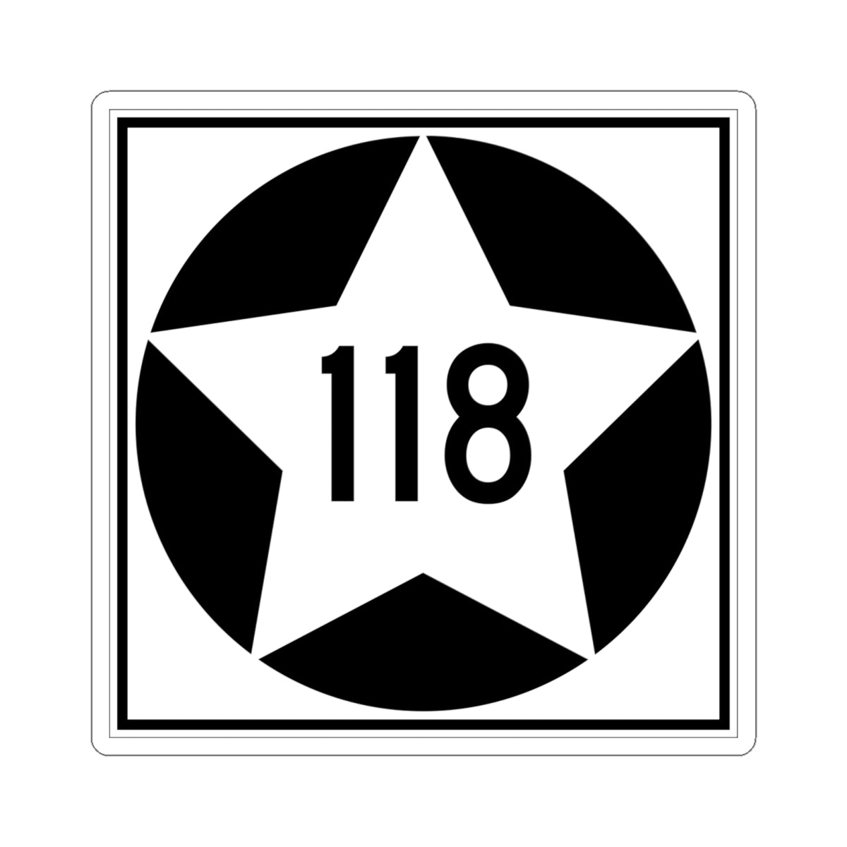 MN-118 1934 (Minnesota) (Road Sign) STICKER Vinyl Kiss-Cut Decal