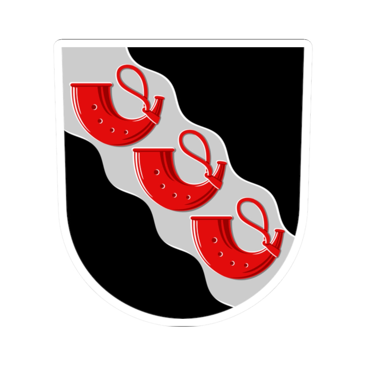 Äänekoski.vaakuna.1954 (Finland) (Coat of Arms) STICKER Vinyl Kiss-Cut Decal