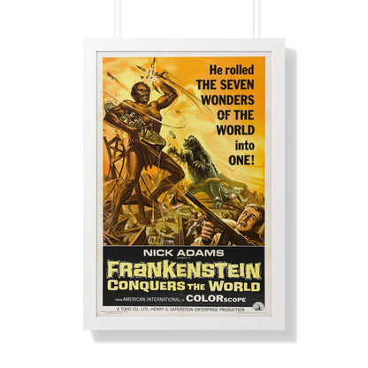 FRANKENSTEIN CONQUERS THE WORLD 1966 - Framed Movie Poster-20" x 30"-The Sticker Space