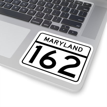 MD Route 162 (Maryland) (Road Sign) STICKER Vinyl Kiss-Cut Decal