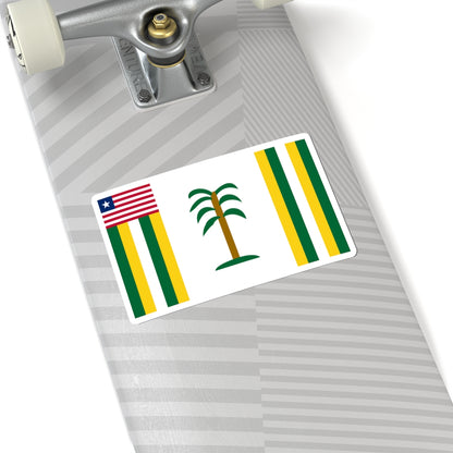 Flag of Grand Kru County (Liberia) STICKER Vinyl Kiss-Cut Decal