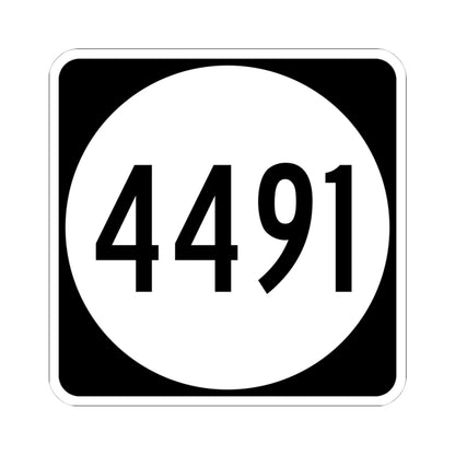 PR tertiary 4491 (Puerto Rico) (Road Sign) STICKER Vinyl Kiss-Cut Decal