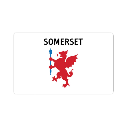County Flag of Somerset Unofficial (England) STICKER Vinyl Kiss-Cut Decal