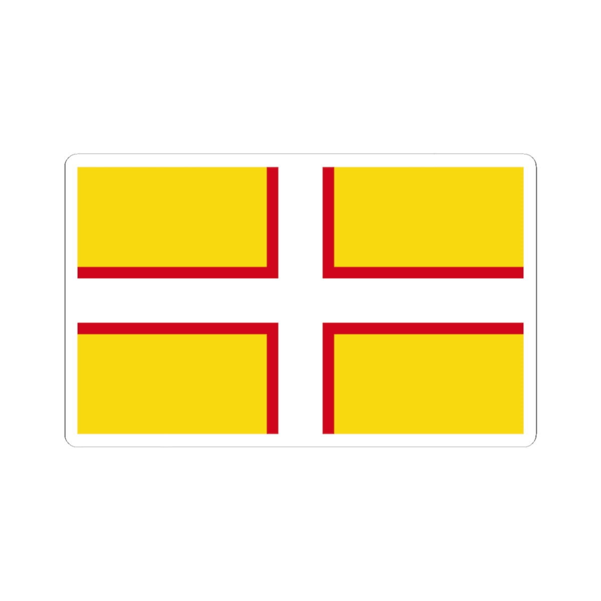 Flag of Dorset (England) STICKER Vinyl Kiss-Cut Decal