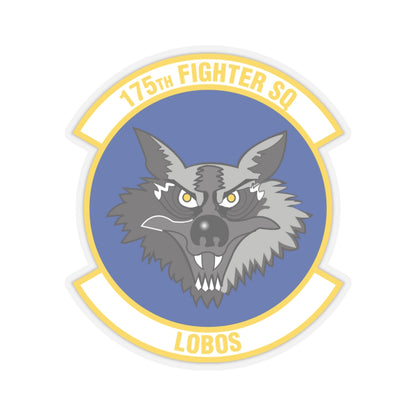 175 Fighter Squadron (U.S. Air Force) STICKER Vinyl Kiss-Cut Decal-6 Inch-Transparent-The Sticker Space