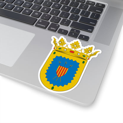 Escudo de Luesma (Spain) (Coat of Arms) STICKER Vinyl Kiss-Cut Decal