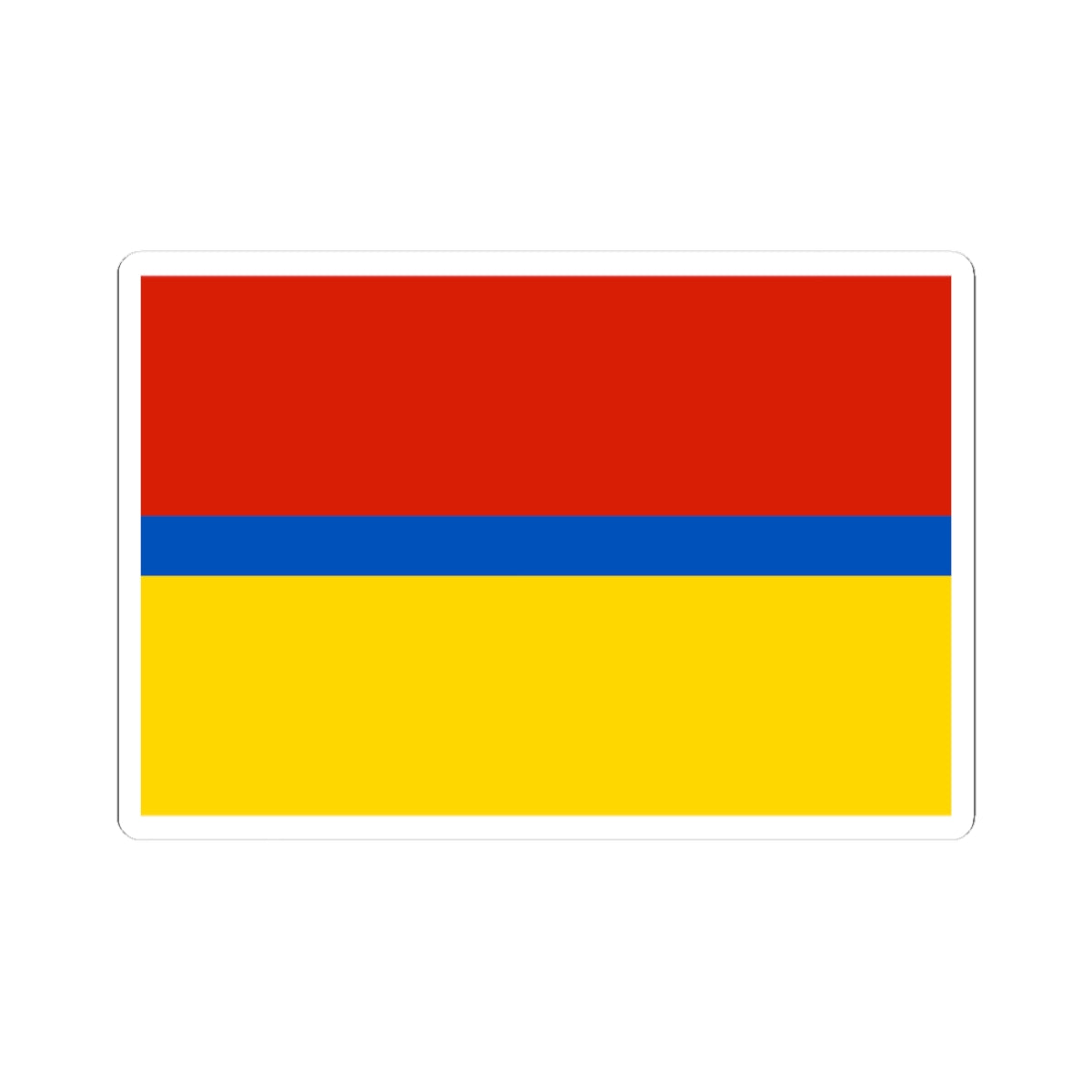 Flag of Staropoltavsky rayon Volgograd oblast (Russia) STICKER Vinyl Kiss-Cut Decal