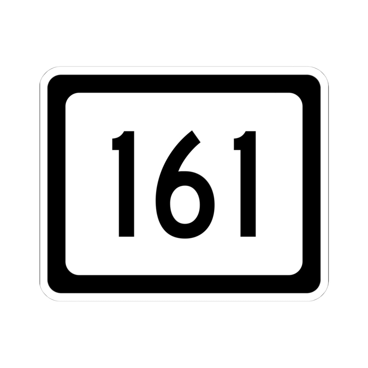 WV-161 (Virginia) (Road Sign) STICKER Vinyl Kiss-Cut Decal