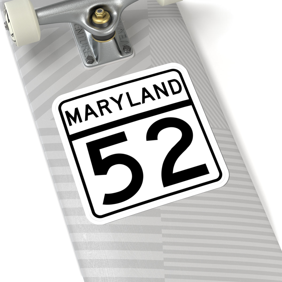 MD Route 52 (Maryland) (Road Sign) STICKER Vinyl Kiss-Cut Decal