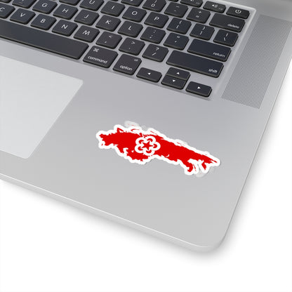 Flag-map of Comecon 1949-1961 (Russia) STICKER Vinyl Kiss-Cut Decal