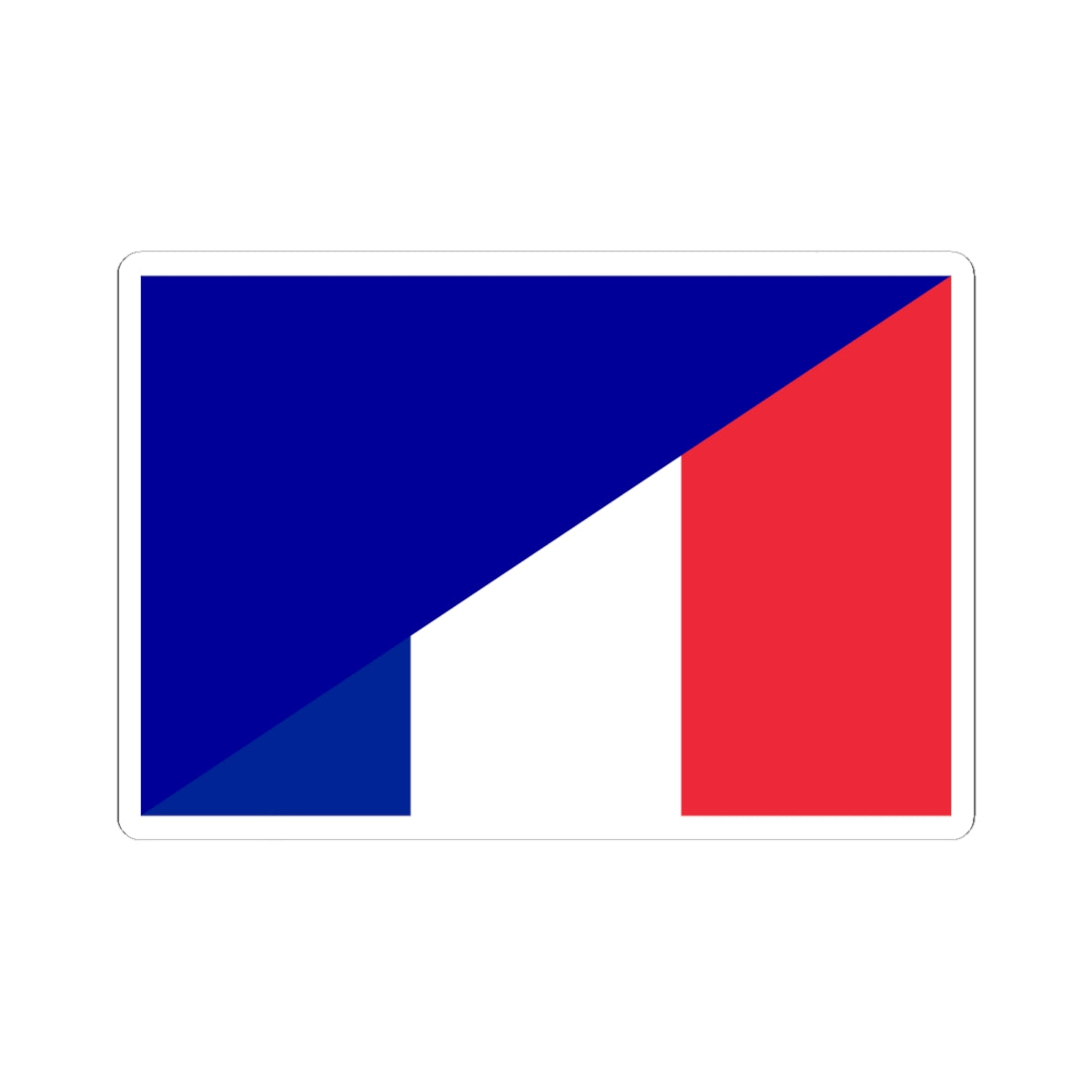 France flags fusion (France) STICKER Vinyl Kiss-Cut Decal