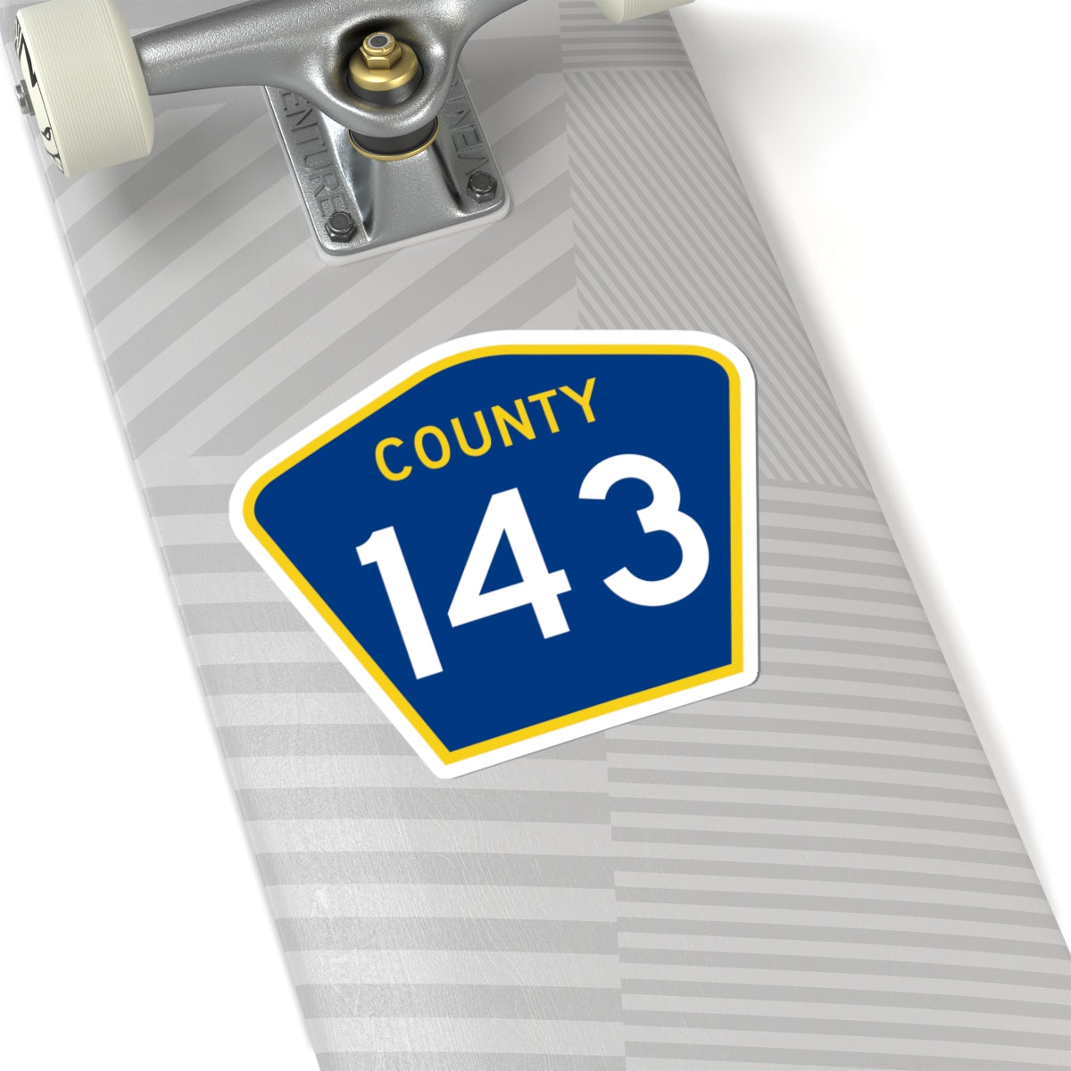 County 143 MN (Minnesota) (Road Sign) STICKER Vinyl Kiss-Cut Decal
