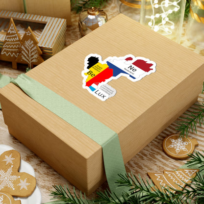 Benelux schematic map (Belgium) STICKER Vinyl Kiss-Cut Decal