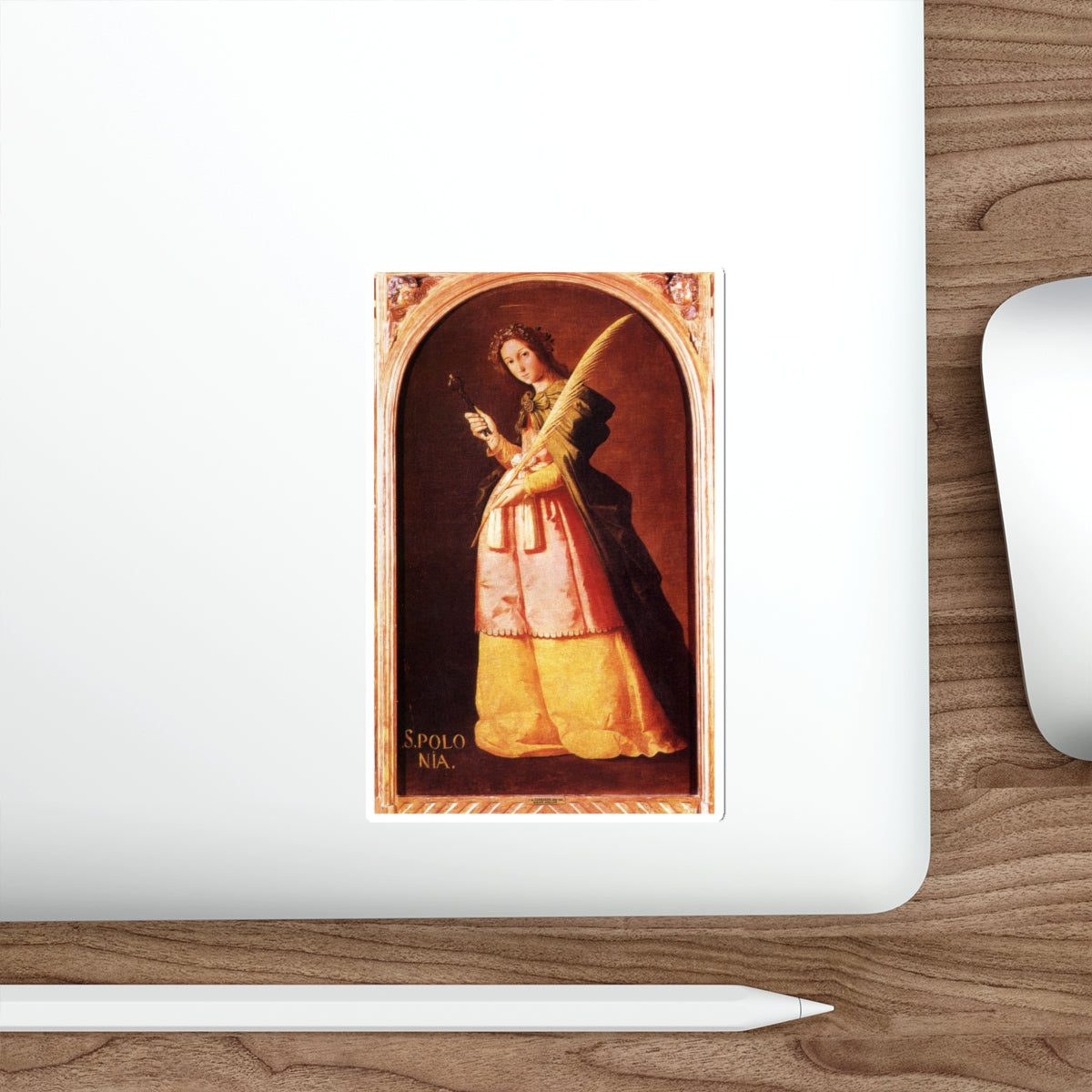 ZURBARAN, Francisco de - St. Apolonia (Artwork) STICKER Vinyl Die-Cut Decal