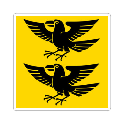 Flag of Einsiedeln Abbey (Switzerland) STICKER Vinyl Kiss-Cut Decal