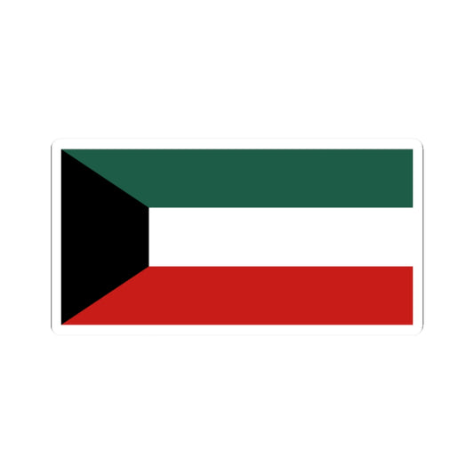 Flag of Kuwait Variant (Kuwait) STICKER Vinyl Kiss-Cut Decal