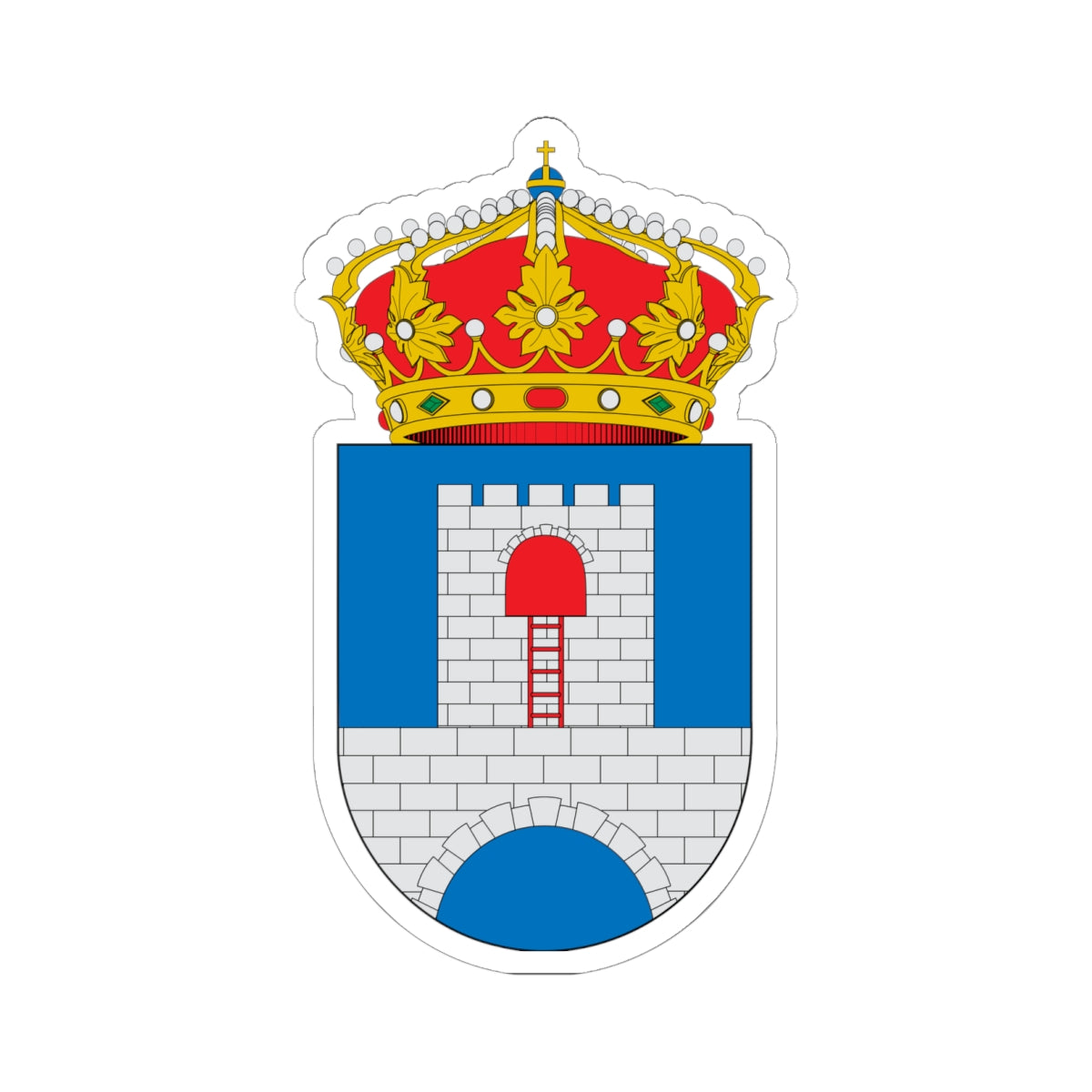 Escudo de Calmarza (Spain) (Coat of Arms) STICKER Vinyl Kiss-Cut Decal