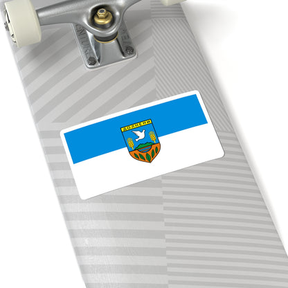 Flag of Dolneni Municipality North Macedonia (North Macedonia) STICKER Vinyl Kiss-Cut Decal