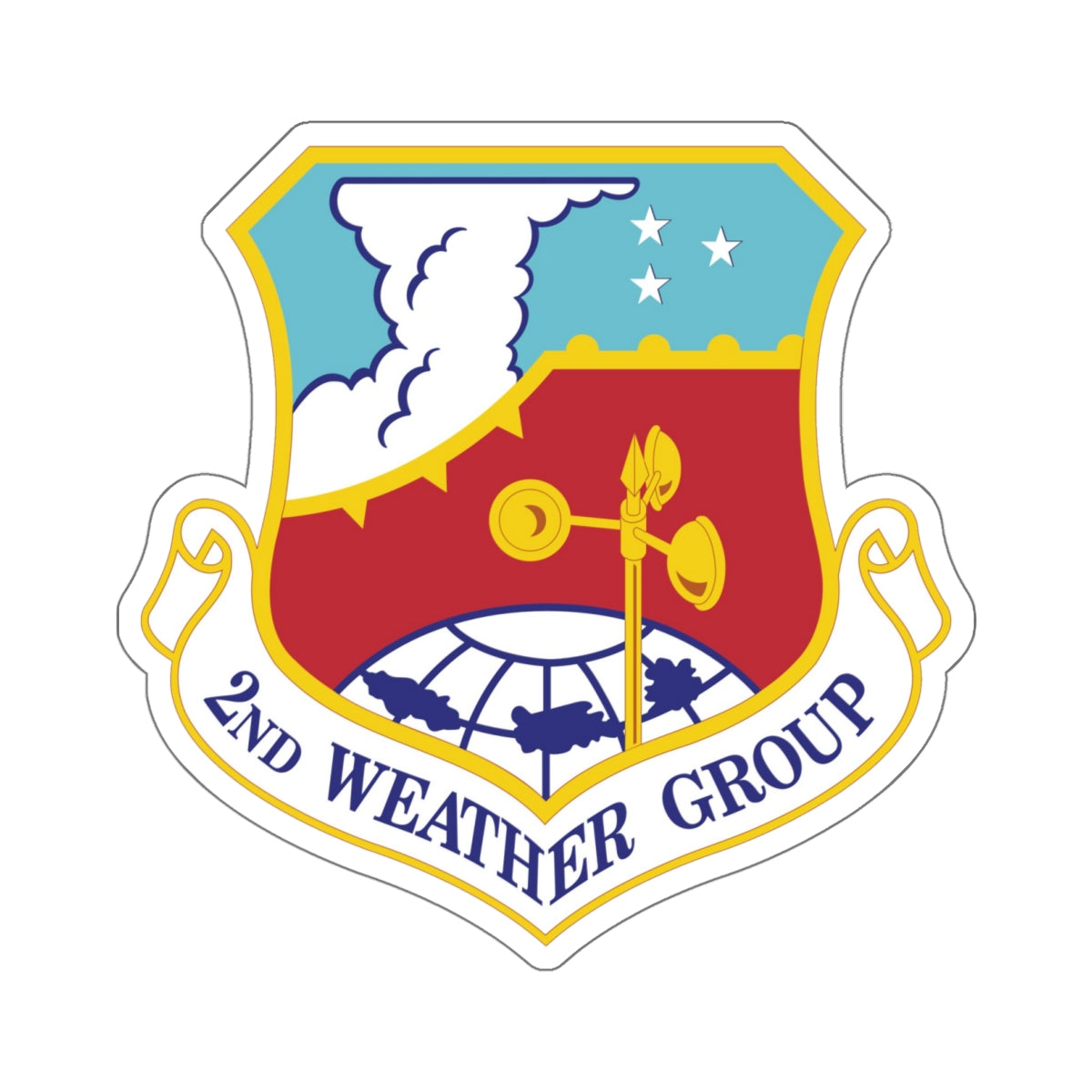 2d Weather Group (U.S. Air Force) STICKER Vinyl Kiss-Cut Decal