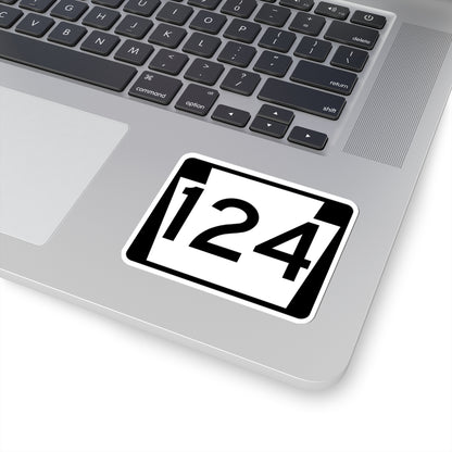 PA-124 (Pennsylvania) (Road Sign) STICKER Vinyl Kiss-Cut Decal