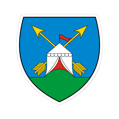 Coa Hungary Town Kőröstetétlen (Hungary) (Coat of Arms) STICKER Vinyl Kiss-Cut Decal