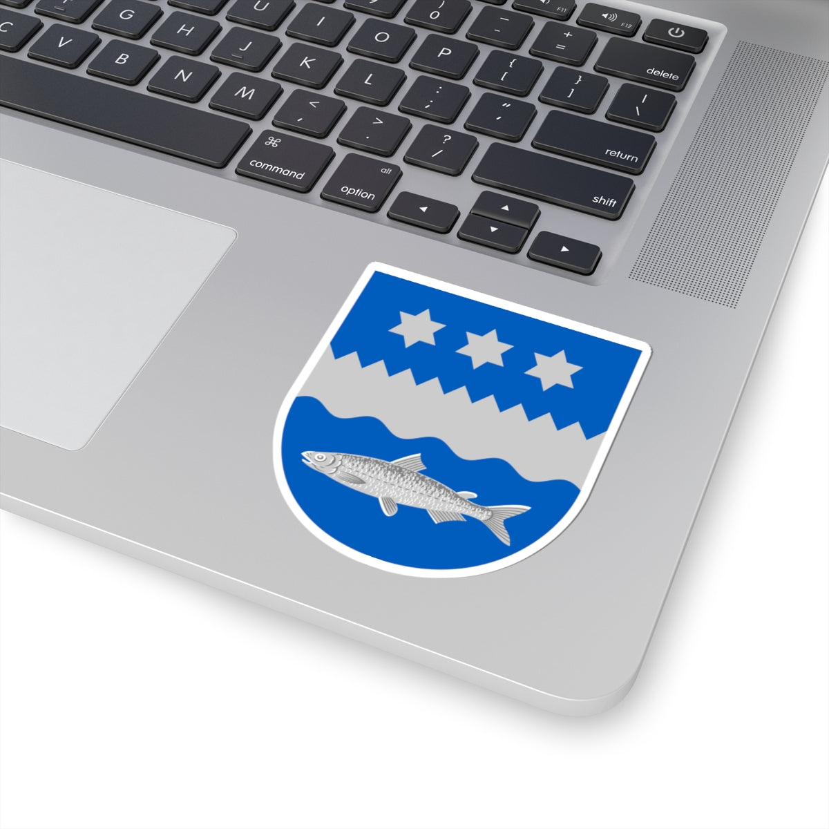 Siikajoki.vaakuna.2007 (Finland) (Coat of Arms) STICKER Vinyl Kiss-Cut Decal