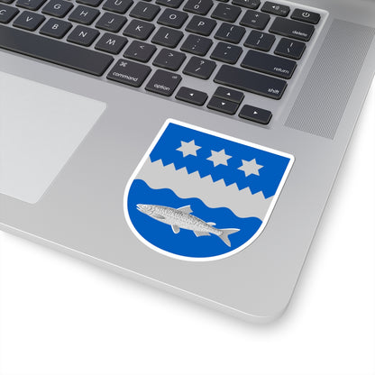 Siikajoki.vaakuna.2007 (Finland) (Coat of Arms) STICKER Vinyl Kiss-Cut Decal