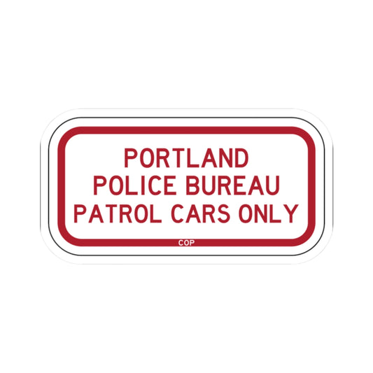 PBOT Road sign P4225 (Oregon) (Road Sign) STICKER Vinyl Kiss-Cut Decal