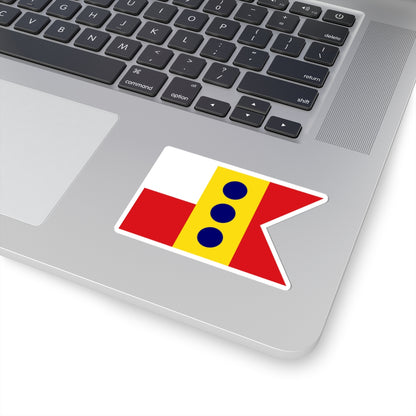 Flag of Minister Plenipotentiary Spain 1923-1931 1938-1977 (Spain) STICKER Vinyl Kiss-Cut Decal
