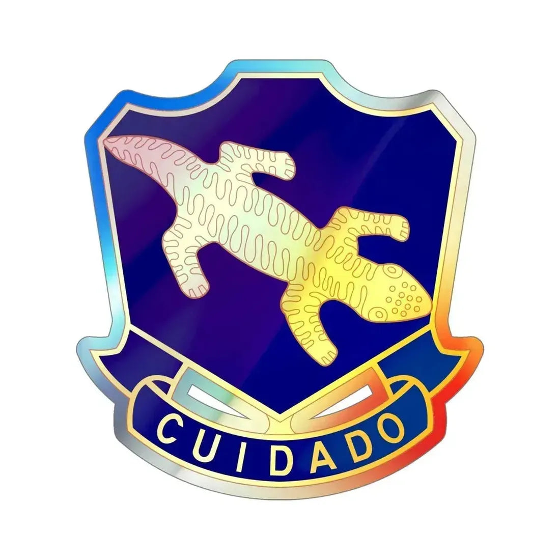 158th Infantry Regiment (U.S. Army) Holographic STICKER Die-Cut Vinyl Decal 5 Inch Holographic - The Sticker Space