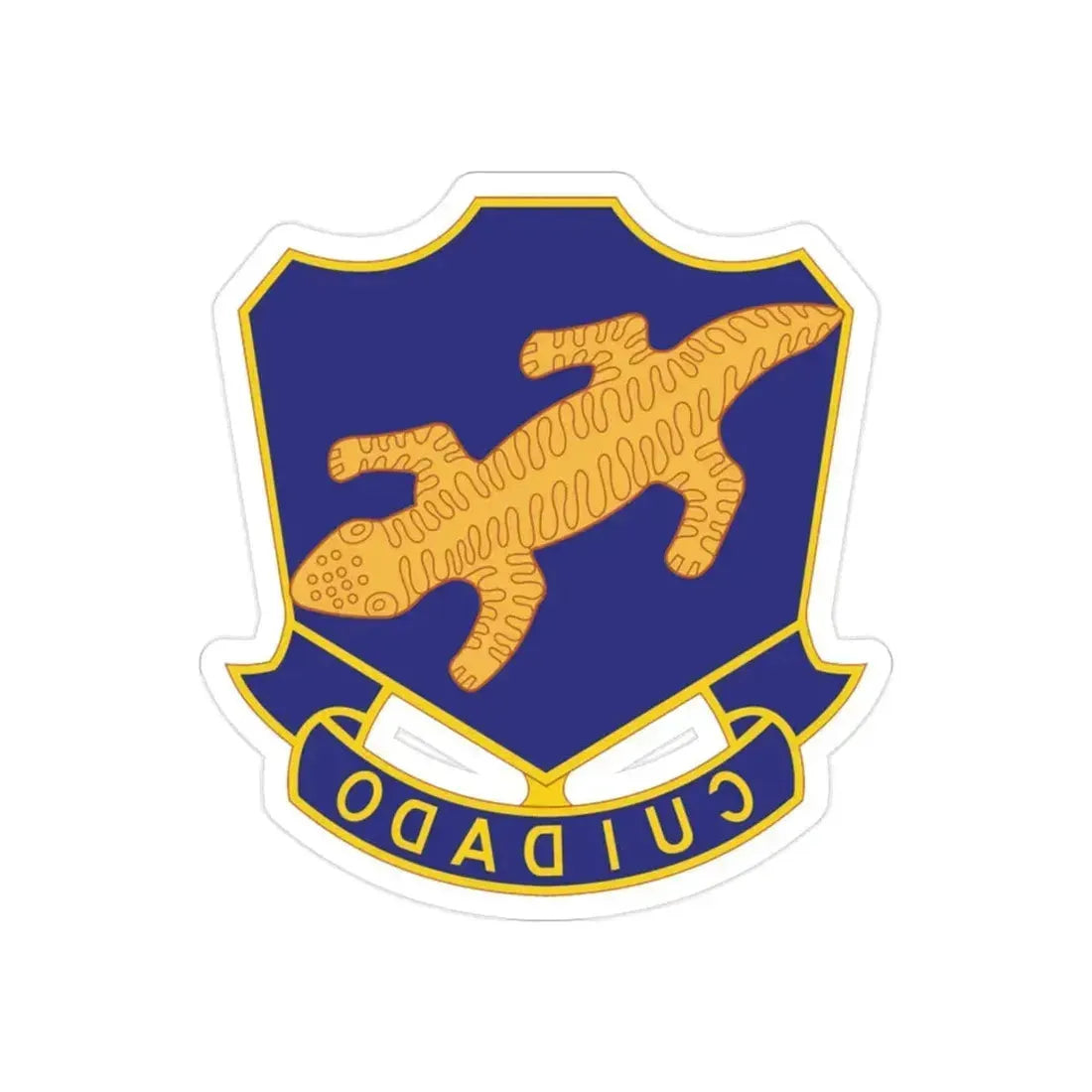 158th Infantry Regiment (U.S. Army) REVERSE PRINT Transparent Die-Cut STICKER 2 Inch Die-Cut Transparent - The Sticker Space