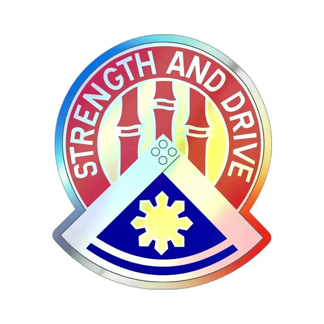 159 Engineer Group (U.S. Army) Holographic STICKER Die-Cut Vinyl Decal 4 Inch Holographic - The Sticker Space