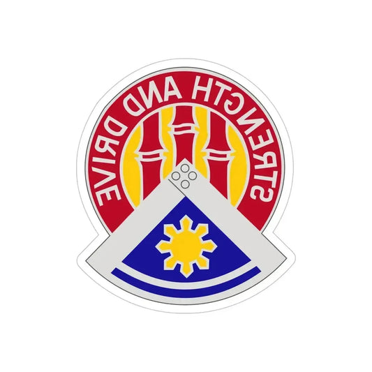 159 Engineer Group (U.S. Army) REVERSE PRINT Transparent Die-Cut STICKER 6 Inch Die-Cut Transparent - The Sticker Space