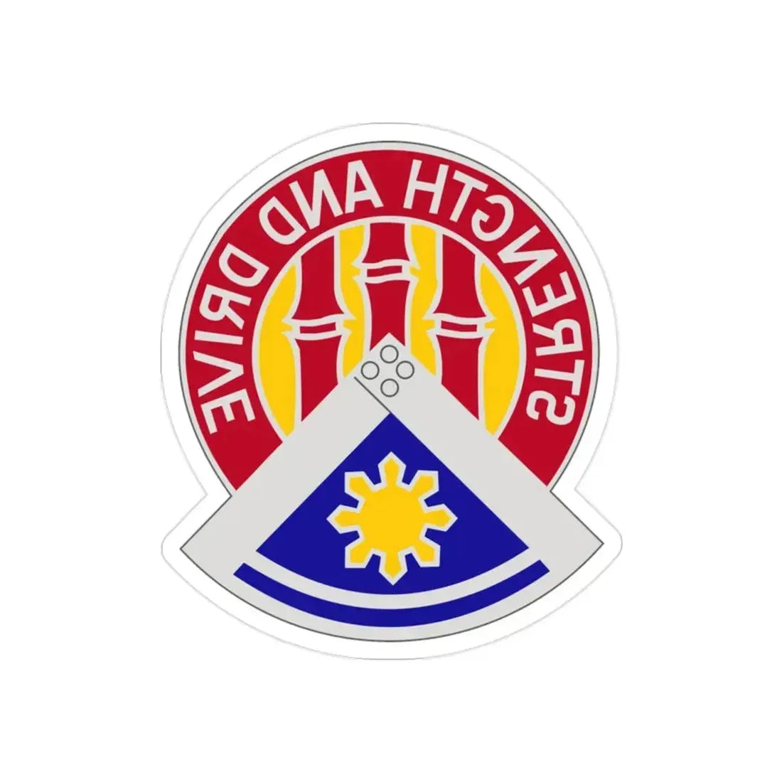 159 Engineer Group (U.S. Army) REVERSE PRINT Transparent Die-Cut STICKER - The Sticker Space