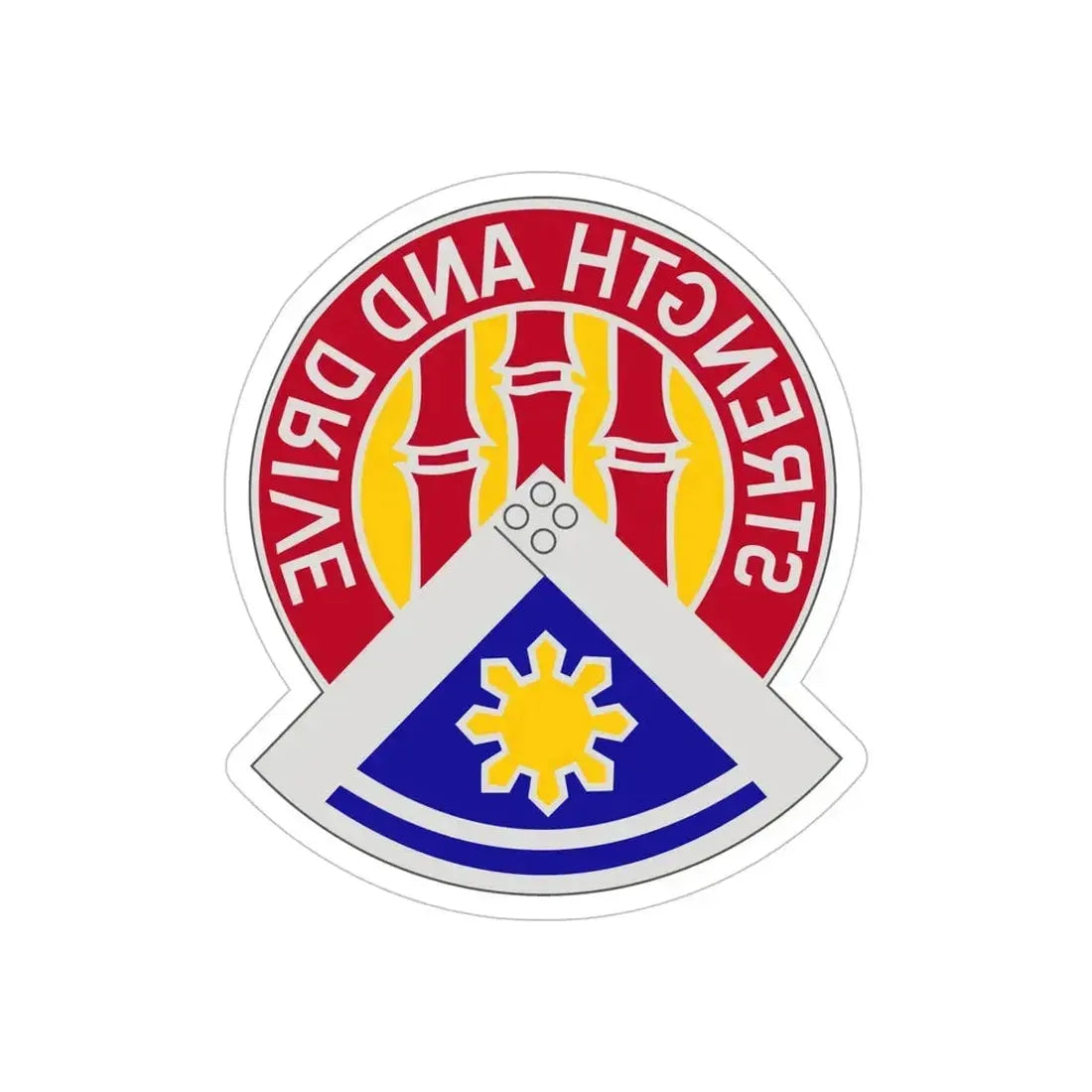 159 Engineer Group (U.S. Army) REVERSE PRINT Transparent Die-Cut STICKER - The Sticker Space