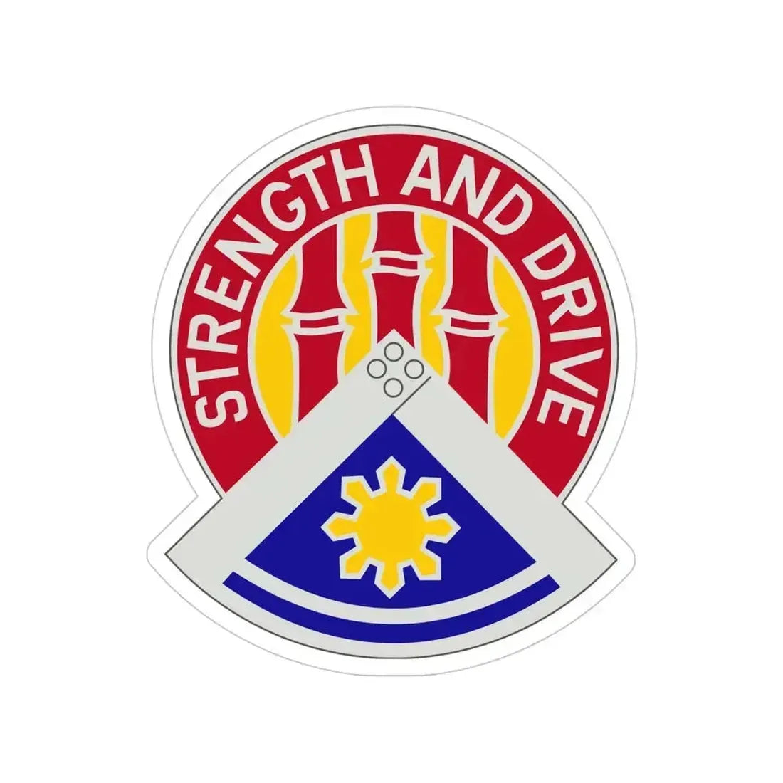 159 Engineer Group (U.S. Army) Transparent STICKER Die-Cut Vinyl Decal 5 Inch - The Sticker Space