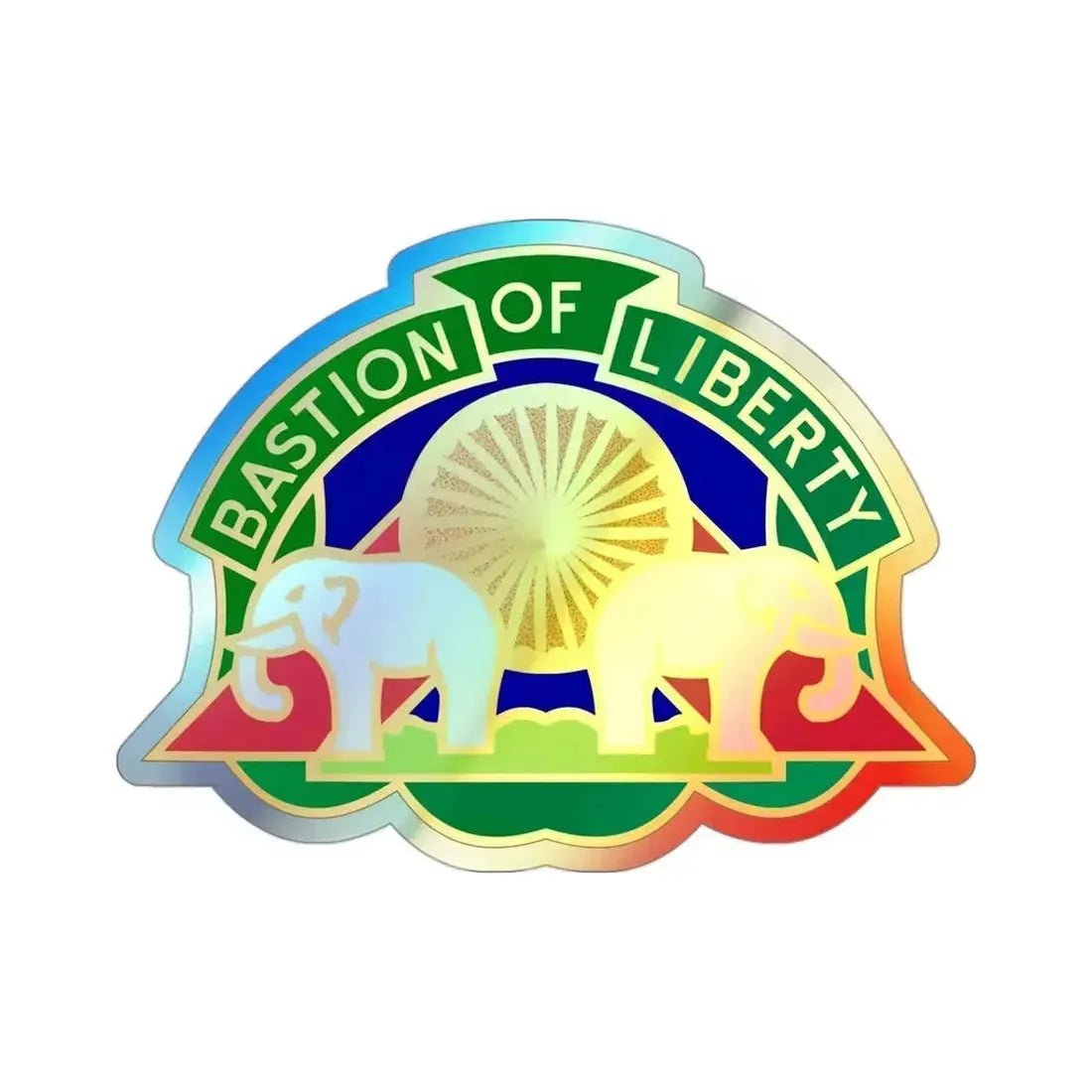 159 Military Police Battalion (U.S. Army) Holographic STICKER Die-Cut Vinyl Decal 3 Inch Holographic - The Sticker Space