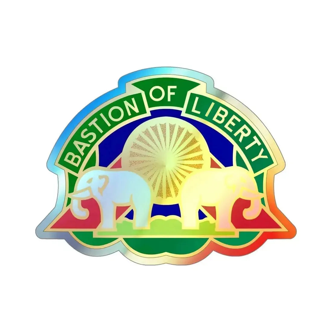 159 Military Police Battalion (U.S. Army) Holographic STICKER Die-Cut Vinyl Decal 5 Inch Holographic - The Sticker Space