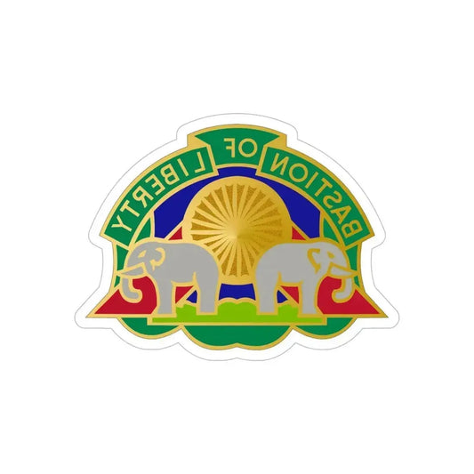 159 Military Police Battalion (U.S. Army) REVERSE PRINT Transparent Die-Cut STICKER 6 Inch Die-Cut Transparent - The Sticker Space