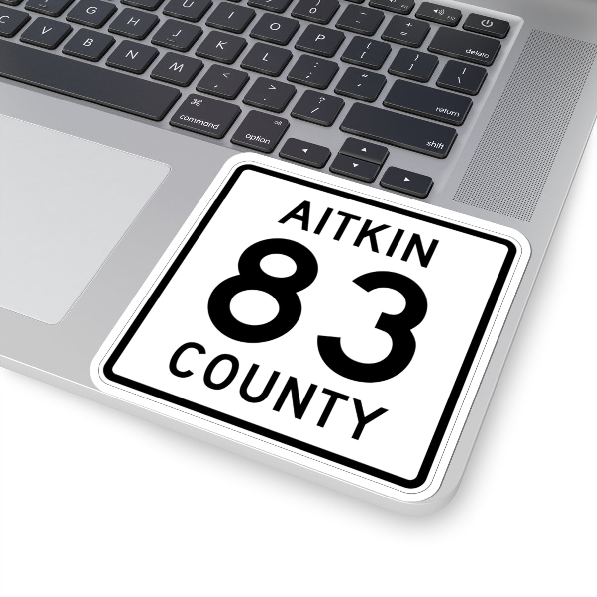 Aitkin County Route 83 (Minnesota) (Road Sign) STICKER Vinyl Kiss-Cut Decal