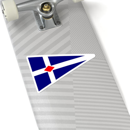 Burgee of Torpoint Mosquito Sailing Club (United Kingdom) STICKER Vinyl Kiss-Cut Decal