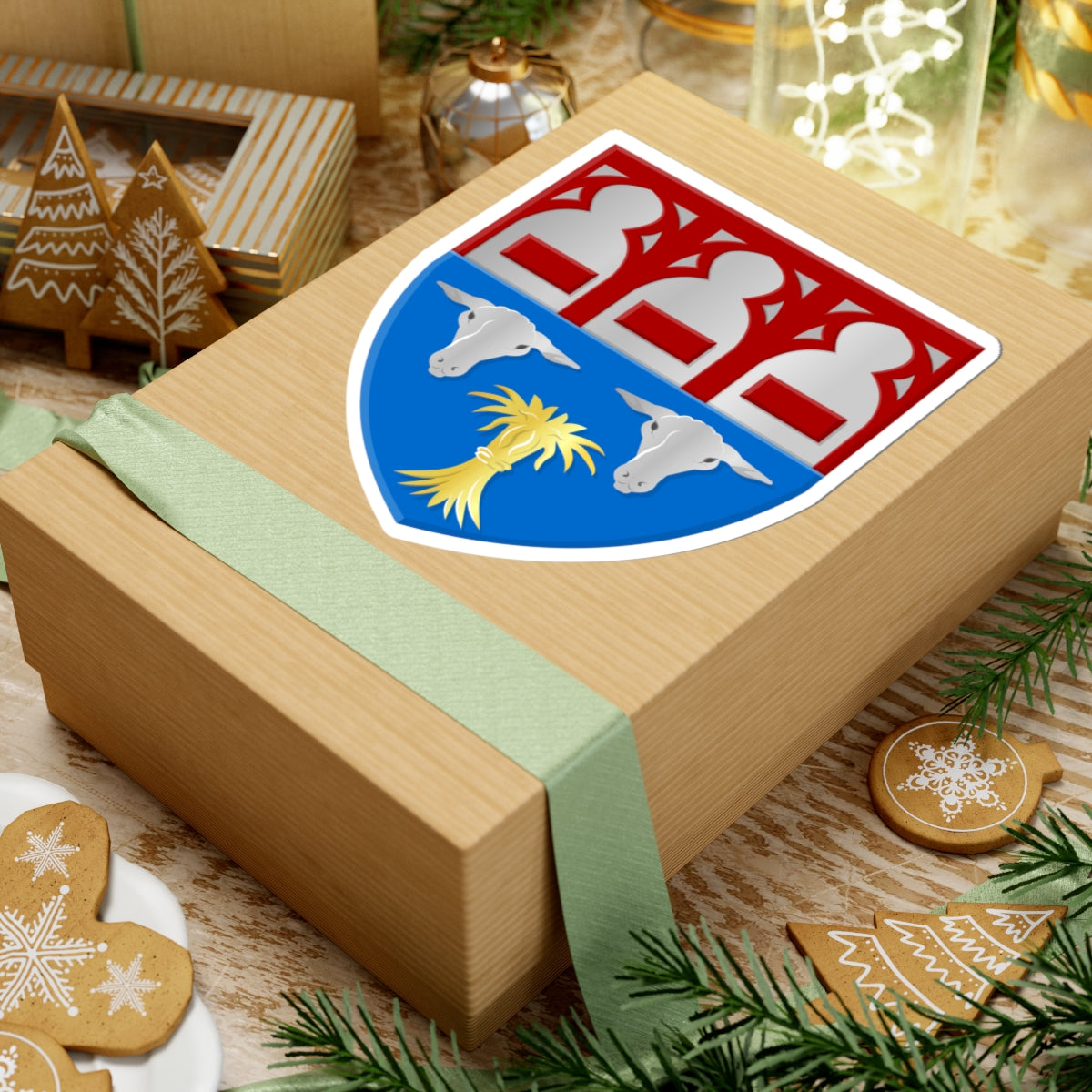 Baaium wapen (Netherlands) (Coat of Arms) STICKER Vinyl Kiss-Cut Decal