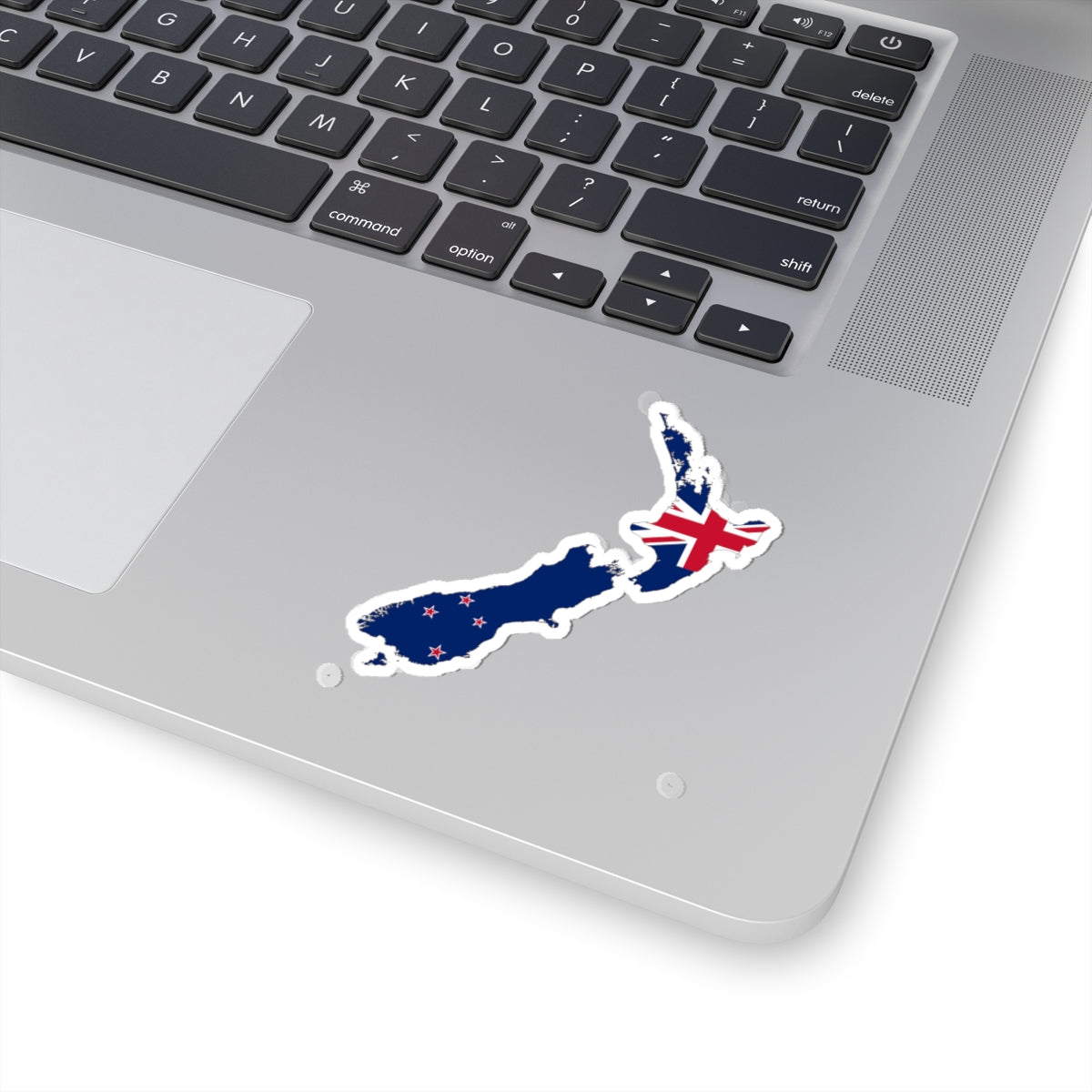 Flag-map of New Zealand (New Zealand) STICKER Vinyl Kiss-Cut Decal